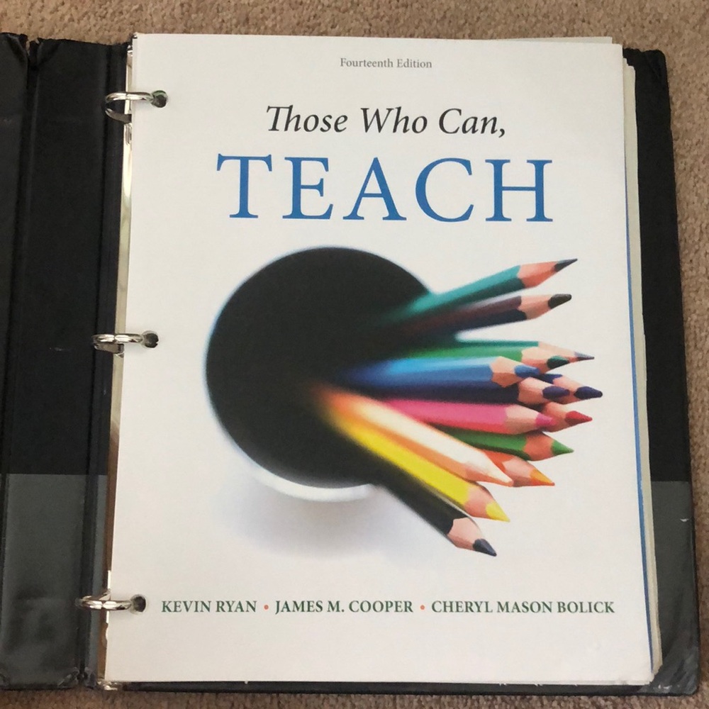 Those Who Can, Teach Textbook